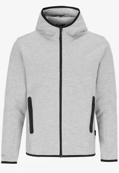 JACK & JONES Sportig huvtröja med dragkedja Ljus gråmelange Hot