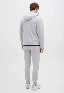 JACK & JONES Sportig huvtröja med dragkedja Ljus gråmelange Hot