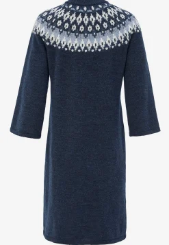 Cellbes of Sweden Stickad, jacquardmönstrad klänning Blå / Mönstrad Sale