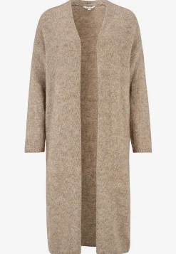 Cellbes of Sweden Stickad, lång cardigan Beigemelange Hot
