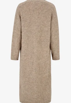 Cellbes of Sweden Stickad, lång cardigan Beigemelange Hot