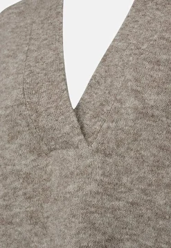 Freequent Stickad, supermjuk tröja Beigemelange Discount