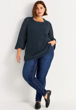 Cellbes of Sweden Stickad tunika Marin Outlet