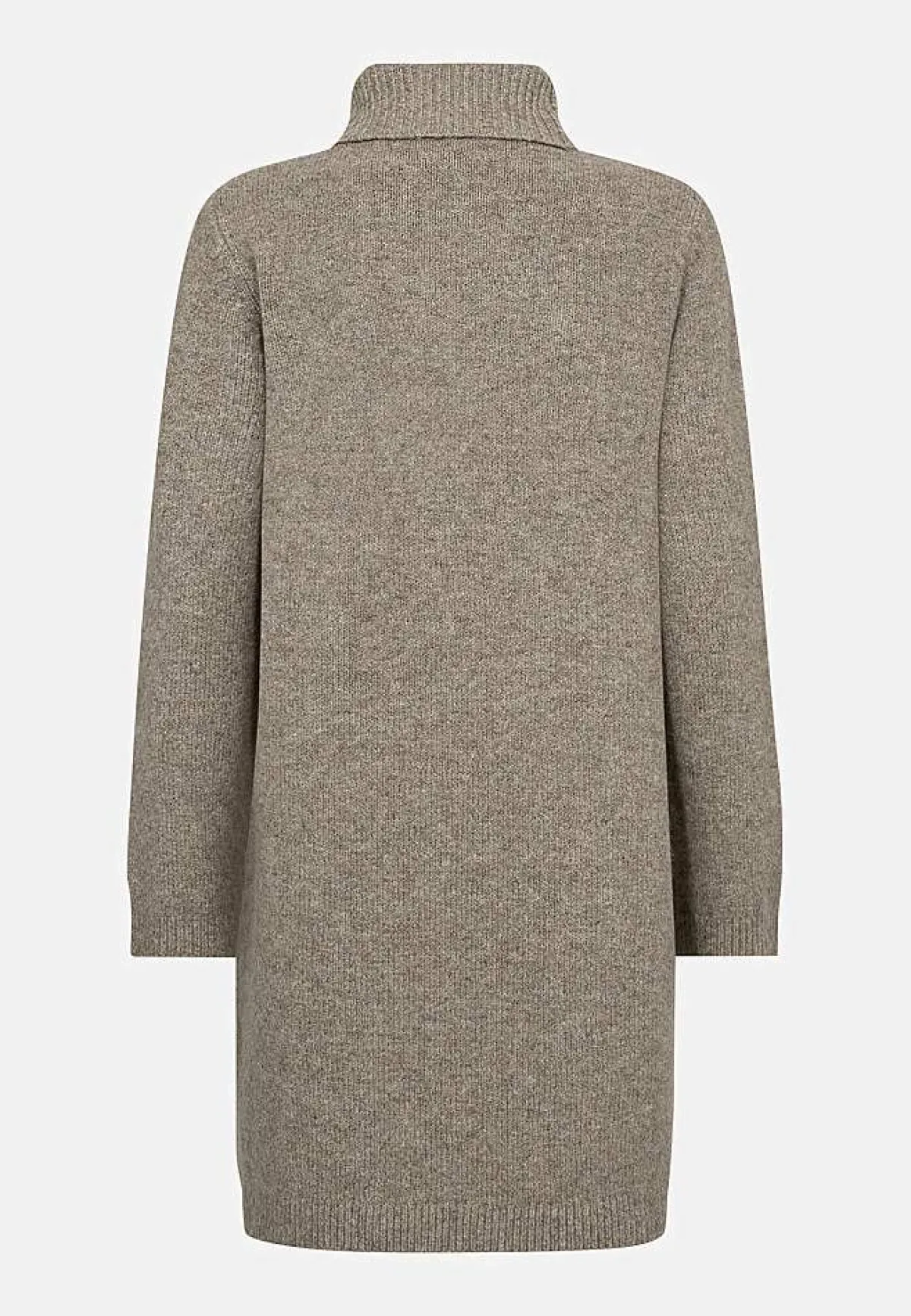 Freequent Stickad tunika med krage Beige / Rosa / Mönstrad Online