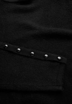 Cellbes of Sweden Stickad tunika med slits Svart Outlet