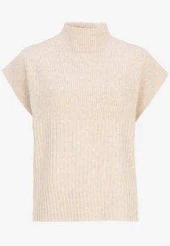 Soyaconcept Stickad väst med halvpolo Outlet