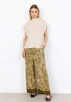 Soyaconcept Stickad väst med halvpolo Outlet