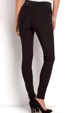 Freequent Stretchig byxa i bengalin Shantal Svart Clearance