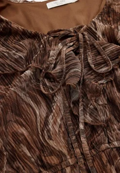 Johanna Toftby x Cellbes Stretchig festklänning Brun / Mönstrad New