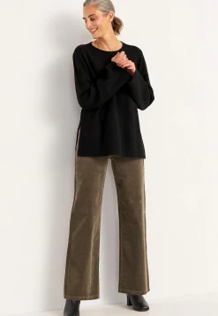 Cellbes of Sweden Stretchig manchesterbyxa med vida ben New