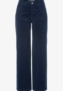 Cellbes of Sweden Stretchig manchesterbyxa med vida ben Marin Best