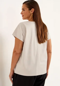 Cellbes of Sweden Stretchig Premium trikåtopp Ljusbeige New