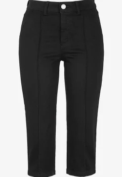 Cellbes of Sweden Stretchiga caprijeans med sytt pressveck