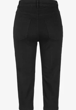 Cellbes of Sweden Stretchiga caprijeans med sytt pressveck