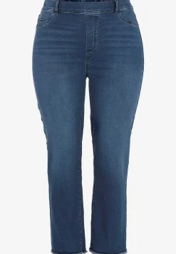 Wasabiconcept Stretchiga jeans med hög resårmidja Mellanblå / Denim New