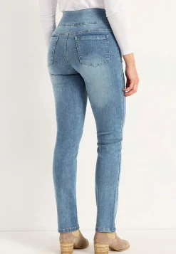 Cellbes of Sweden Stretchiga jeggings med hög resårmidja Elin Ljusblå / Denim Outlet