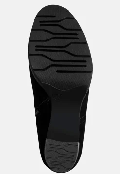 Jana Stretchstövel med klack Svart Clearance