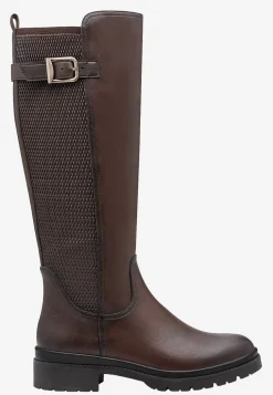 Tamaris Stövel med stretchigt skaft Mörkbrun Outlet