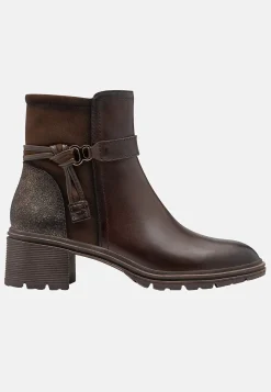 Tamaris Stövlett med remmar vid vristen Mörkbrun Hot