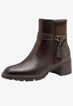 Tamaris Stövlett med remmar vid vristen Mörkbrun Hot