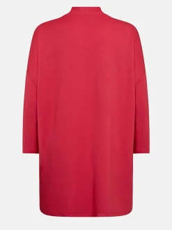 Wasabiconcept Supermjuk cardigan med fickor Röd Clearance