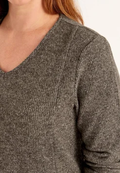 Cellbes of Sweden Supermjuk klänning med fickor Beata Nougatmelange Hot