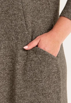 Cellbes of Sweden Supermjuk klänning med fickor Beata Nougatmelange Hot