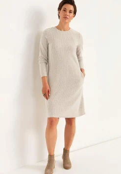 Cellbes of Sweden Supermjuk klänning med fickor Beata Beigemelange New