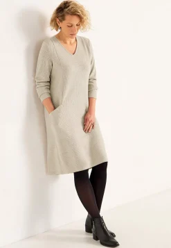 Cellbes of Sweden Supermjuk klänning med fickor Beata Ljusbeige / Melerad Best