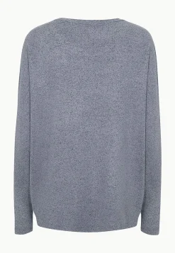 Soyaconcept Supermjuk, melerad trikåtopp Vinrödmelange Outlet