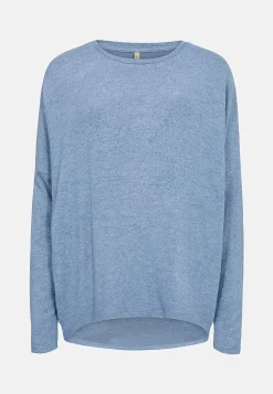 Soyaconcept Supermjuk, melerad trikåtopp Vinrödmelange Outlet