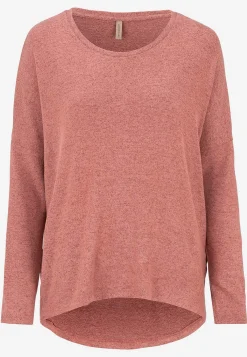 Soyaconcept Supermjuk, melerad trikåtopp Brunmelange Sale