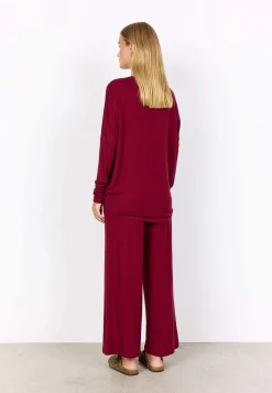 Soyaconcept Supermjuk, melerad trikåtopp Brunmelange Sale