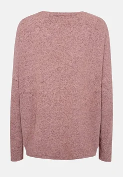 Soyaconcept Supermjuk, melerad trikåtopp Brunmelange Sale