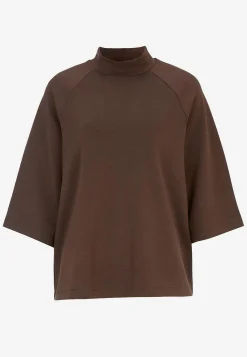 Soyaconcept Supermjuk trikåtopp med halvpolo Hot