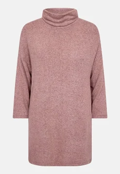 Soyaconcept Supermjuk trikåtunika Vinröd Clearance