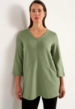 Cellbes of Sweden Supermjuk trikåtunika med fickor Khakigrön Online