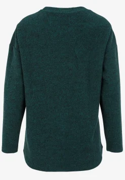 Cellbes of Sweden Supermjuk tröja med dekorativ mittsöm Beata Blåmelange