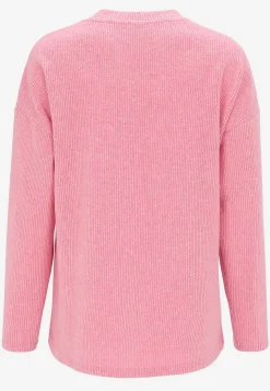 Cellbes of Sweden Supermjuk tröja med dekorativ mittsöm Beata Blåmelange