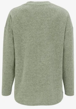 Cellbes of Sweden Supermjuk tröja med dekorativ mittsöm Beata Blåmelange