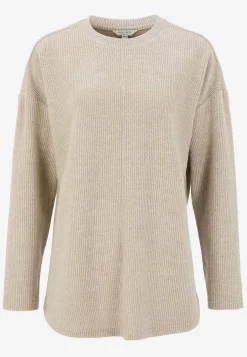 Cellbes of Sweden Supermjuk tröja med dekorativ mittsöm Beata Rosamelange Best