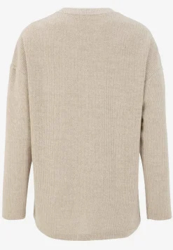 Cellbes of Sweden Supermjuk tröja med dekorativ mittsöm Beata Rosamelange Best