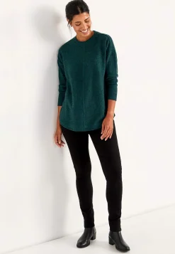 Cellbes of Sweden Supermjuk tröja med dekorativ mittsöm Beata Rosamelange Best