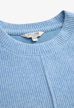 Cellbes of Sweden Supermjuk tröja med dekorativ mittsöm Beata Rosamelange Best