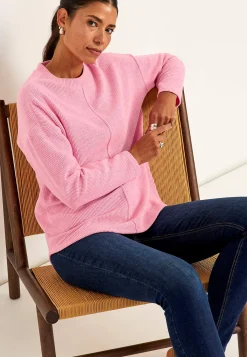 Cellbes of Sweden Supermjuk tröja med dekorativ mittsöm Beata Rosamelange Best