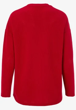 Cellbes of Sweden Supermjuk tröja med dekorativ mittsöm Beata Röd Sale