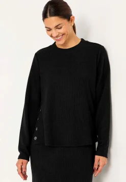 Cellbes of Sweden Supermjuk tröja med knappar Svart Hot