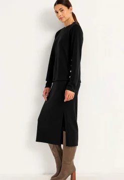 Cellbes of Sweden Supermjuk tröja med knappar Svart Hot