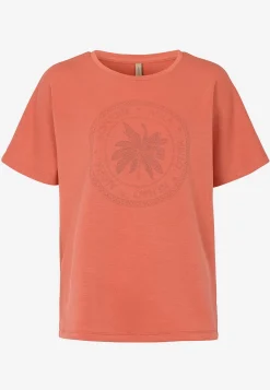 Soyaconcept Supermjuk t-shirt med tryck Orange New