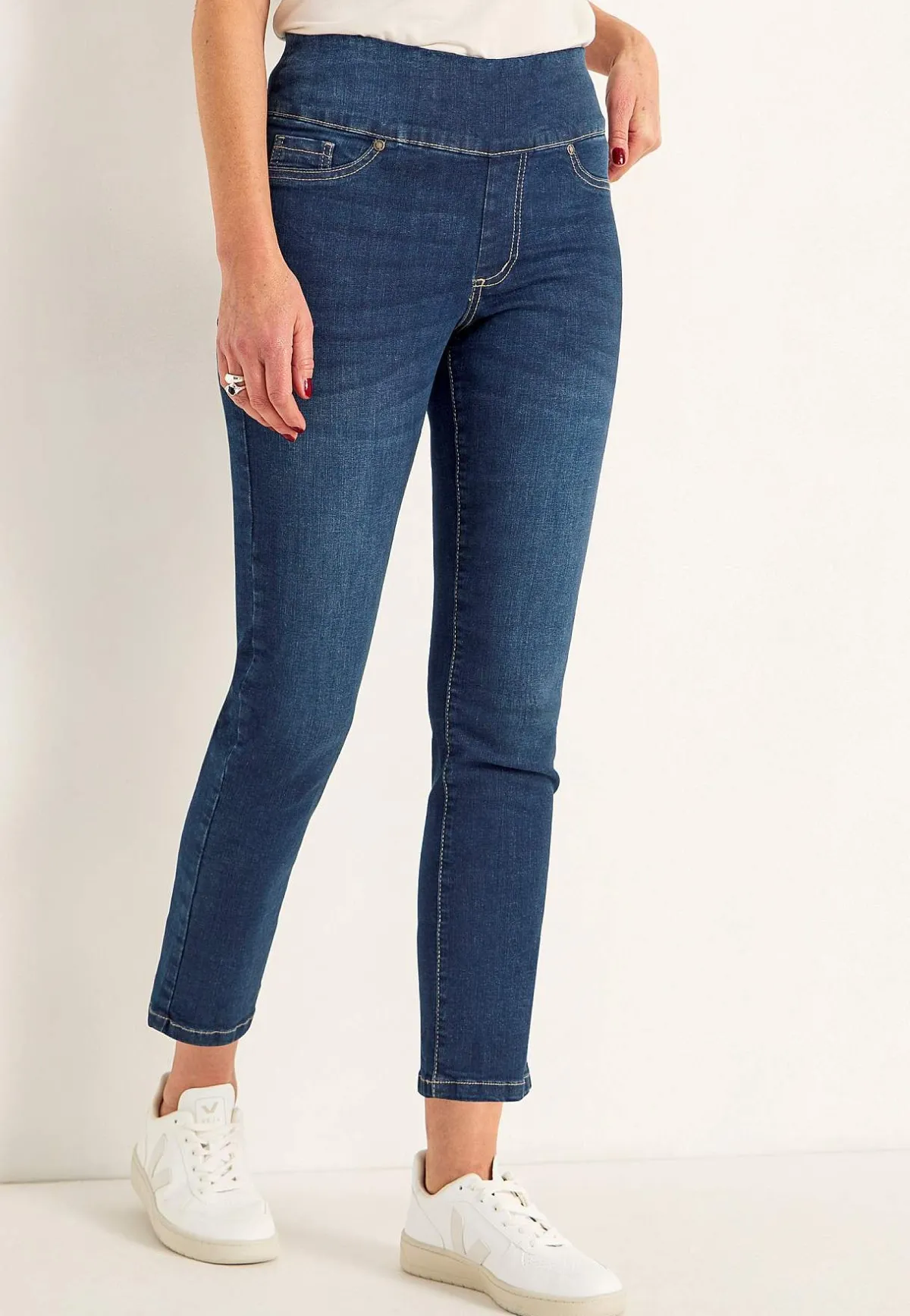 Cellbes of Sweden Supersköna ankeljeans i denim Elin Mellanblå / Denim